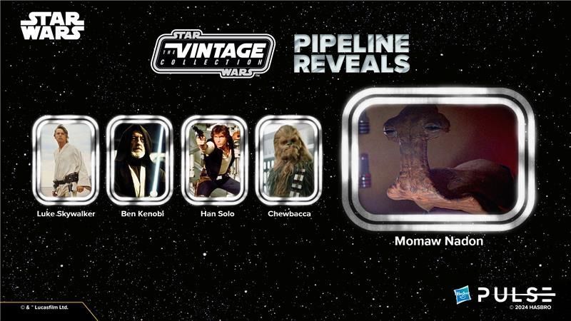 Pipeline della Cantina di Mos Eisley: Luke Skywalker, Ben Kenobi, Hano Solo, Chewbacca e Momaw Nadon