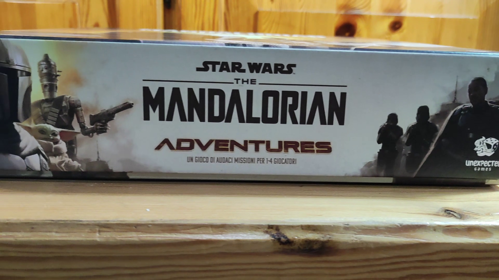 The Mandalorian Adventures fianco della confezione