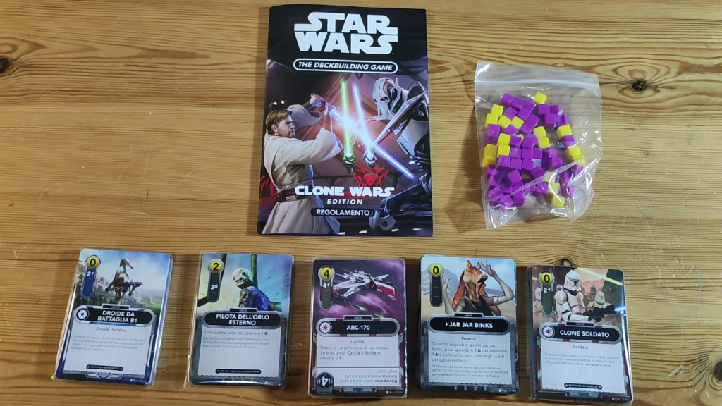 Star Wars The Deckbuilding Game Clone Wars Edition panoramica globale