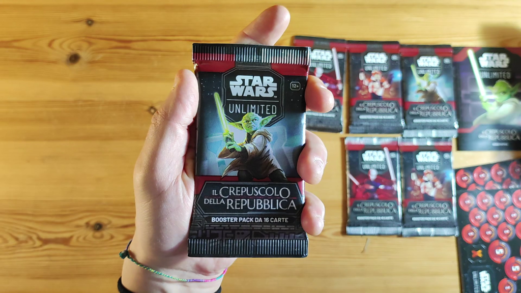 Star Wars Unlimited Il Crepuscolo della Repubblica, zoom booster pack da 16 carte