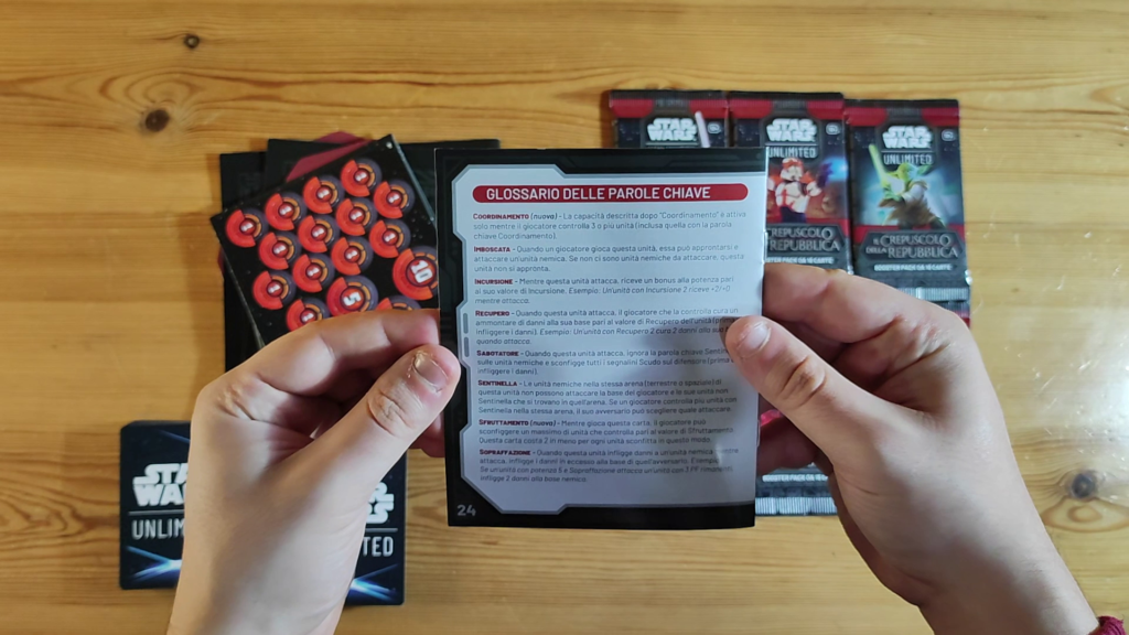 Star Wars Unlimited Il Crepuscolo della Repubblica, manuale riassunto regole